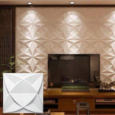 Pannelli 3D, pannelli in polistirolo, pannelli per controsoffitti, pannelli murali 3D, decorazioni, soffitti - boiserie origami, 30x30cm, spessore 3mm