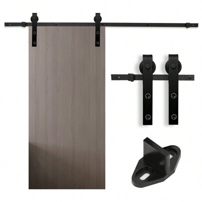 Sistema di porte scorrevoli Sistema di porte scorrevoli Kit di montaggio per porte scorrevoli in legno-Stripes-200cm