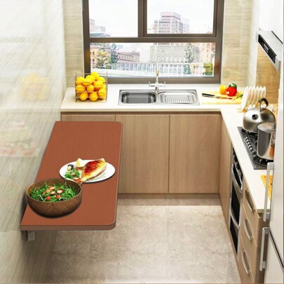 Tavolo da parete pieghevole in truciolato, tavolo da cucina, tavolo per bambini