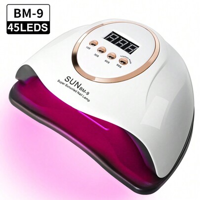 Max UV LED Lamp For Nail Dryer Manicure Nail Drying Lamp 45LEDS UV Gel Varnish With LCD Display UV Lamp For Manicure Salonlampada unghielampada uvla