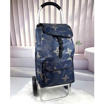 Carrello della spesa con tasca termica, facile da salire sulle scale, impermeabile, resistente all'usura, di alta qualità, con ruote morbide, realizza