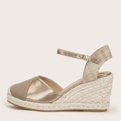 Zeppe in spago con cinturino alla caviglia, scarpe estive per vacanze, saldi estivi, scarpe da studente universitario, scarpe bohémien vintage con atm