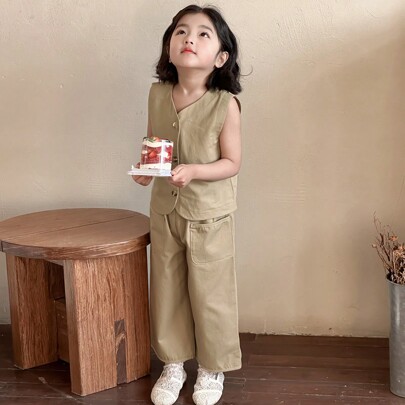 2 pezzi set di abbigliamento autunnale per bambine (neonati)