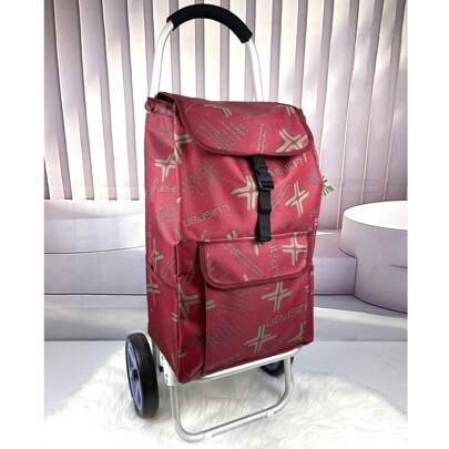 Carrello della spesa con tasca termica, facile da salire sulle scale, impermeabile, resistente all'usura, di alta qualità, con ruote morbide, realizza