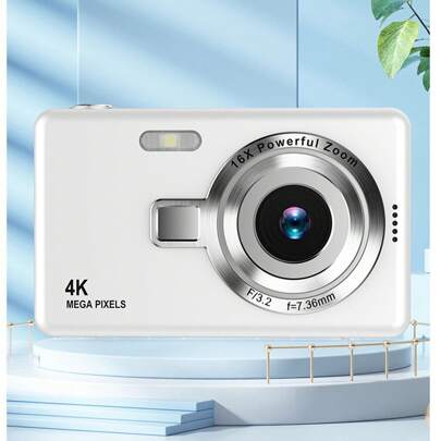 Fotocamera digitale compatta: 48MP 16X Zoom digitale, fotocamera digitale portatile come regalo di Natale