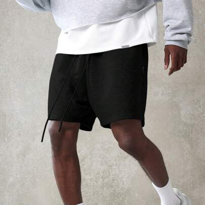 Pantaloncini da allenamento premium a gamba ampia, stile jogger da streetwear con laccio, perfetti per la moda urbana, l'allenamento, la palestra, la