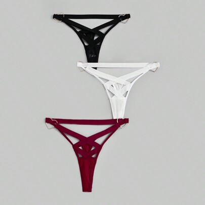 Sexy G-String a fascia e vuoto a tre pezzi