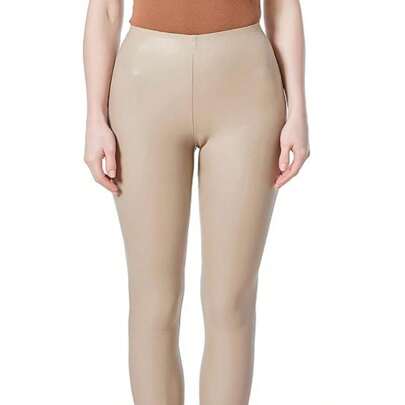 JOPHY & CO. Leggings Donna Bielastico Ecopelle, Colori opachi (cod. 9806)