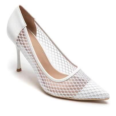 Escarpins à talon aiguille effet résille et bout pointu – Eleganza audace per tenues de soirée