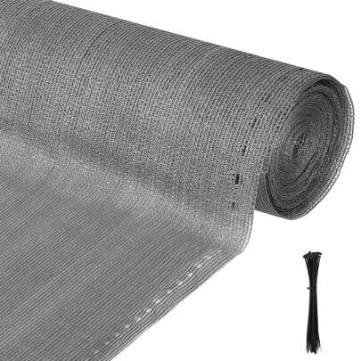 Schermo per la privacy 1x10/20/25m, 1,2x10/20/25m, 1,5x10/20/25m, 1,8x10/20/25m, rete ombreggiante HDPE 150 g/m², tessuto frangivento, rete ombreggian