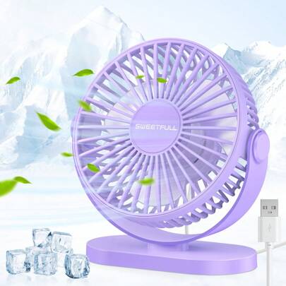 Ventilatore mini portatile, ventilatore da scrivania multifunzionale con ganci, ventilatore personale silenzioso, ventilatore da scrivania piccolo, ro
