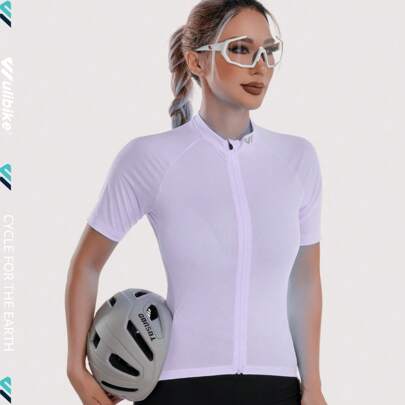 Maglie da ciclismo da donna Wulibike, top bianchi per bicicletta, camicie per bicicletta, abbigliamento da ciclismo femminile