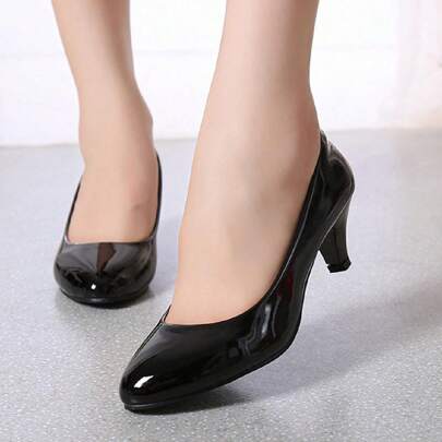 Scarpe Col Tacco Nere Sexy E Professionali Per Donne Da Lavoro, Tutte Le Stagioni