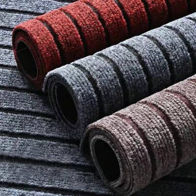 1 pezzo Tappeto antiscivolo per cucina e sala da pranzo, tappeto in moquette a righe monocromatiche per cucina, facile da pulire, adatto per corridoio