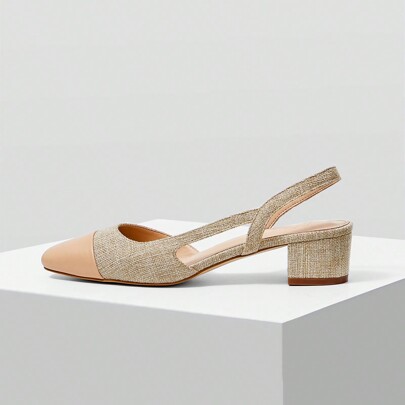 Scarpe comode da donna con tacco basso e punta tonda, scarpe per vacanze, saldi estivi, Ognissanti, Natale, autunno