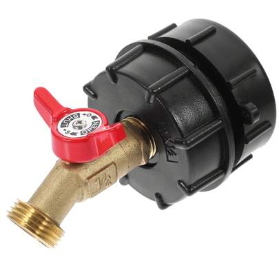 Rubinetto per serbatoio d'acqua IBC, rubinetto per barili d'argilla, adattatore per serbatoio IBC, adattatore per contenitore IBC, adattatore IBC e ru
