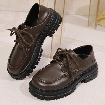 Mocassini Mary Jane in pelle verniciata nera stile britannico, nuovi per l'autunno, scarpe basse da donna