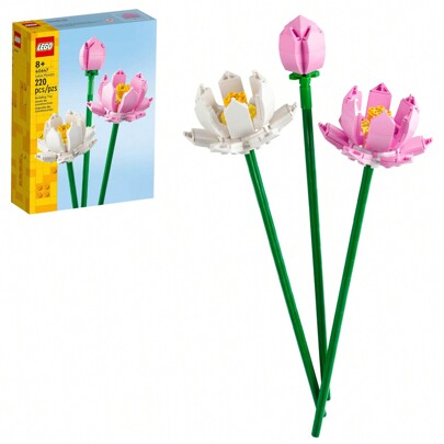 Iconic Roses 40460 Fiore costruibile, decorazione per la casa, set di fiori Lego, decorazione per la stanza dei giocattoli, regali invernali, Lego, Le