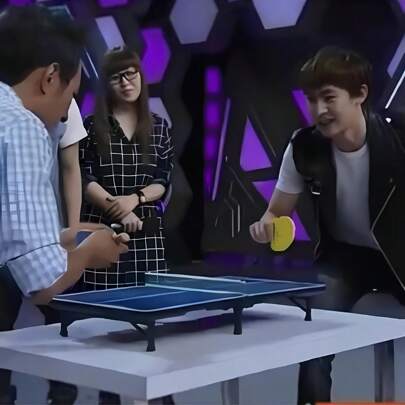Grande Tavolo da ping pong da interno in miniatura, Tavolo da ping pong pieghevole per giochi, divertimento e competizioni