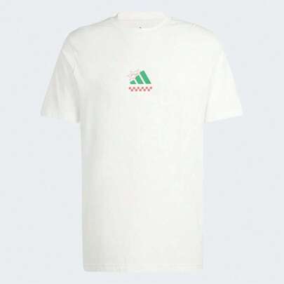 Maglietta a maniche corte in maglia con stampa grafica pizza, misura uomo M L, codice TJJ4016
