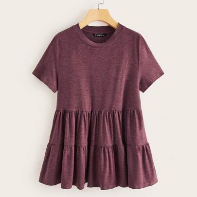 Top smock a maglia