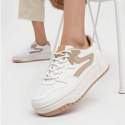 Sneaker chunky con stampa animale, stile Y2K, comfort casual