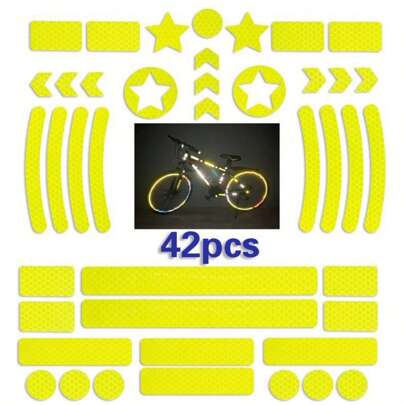 42 adesivi per biciclette, catarifrangenti per biciclette, catarifrangenti per biciclette, adesivi catarifrangenti per motociclette, adesivi catarifra