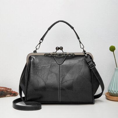 Borsa a spalla/a tracolla in morbida pelle per donna, multitasche con ampia capacità, può essere usata come borsa per cellulare, pochette, borsellino,