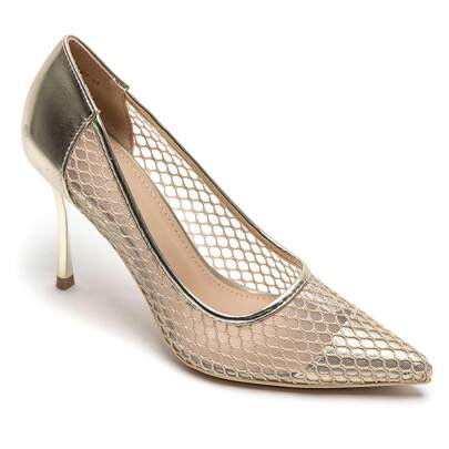 Escarpins à talon aiguille effet résille et bout pointu – Eleganza audace per tenues de soirée