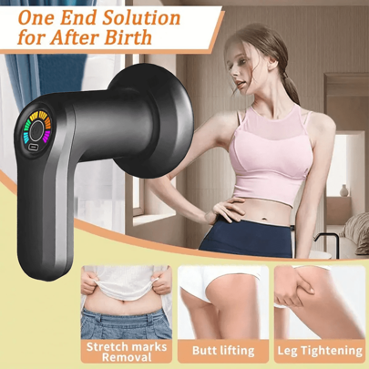 Massaggiatore anticellulite, modellante con 5 testine massaggianti, massaggiatore portatile per addome, vita, gambe, braccia, glutei, massaggiatore mu