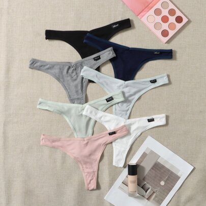 7 Confezioni Slip Sexy A Costine Uniti