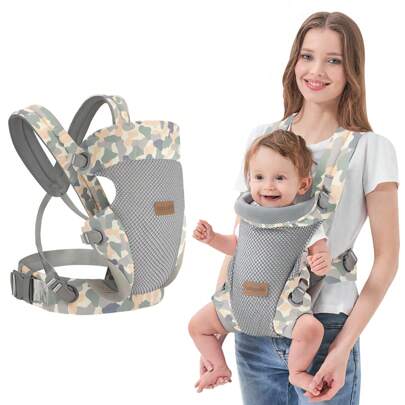 1 pezzo Nuovo Upgrade Ergonomic Baby Carrier Newborn Toddler Wrap Carrier, supporto per seduta a mano libera per neonati, fascia traspirante, perfetto