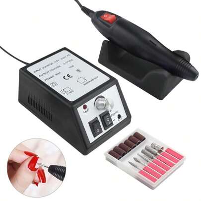 Set di fresatrici professionali per unghie, fresatrici elettriche per unghie, levigatori per unghie in gel, strumenti per la molatura e la lavorazione