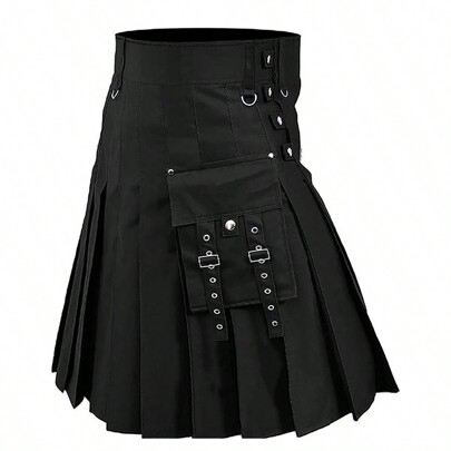 Kilts da uomo Kilt utility tattico per uomo, kilts irlandesi e scozzesi per uomini, gonna con tasche cargo per uomini