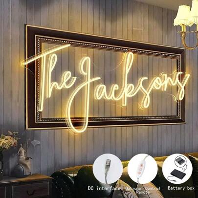 Insegne al neon personalizzate, insegne al neon a batteria personalizzate, insegne al neon personalizzate per matrimoni e San Valentino - luci decorat