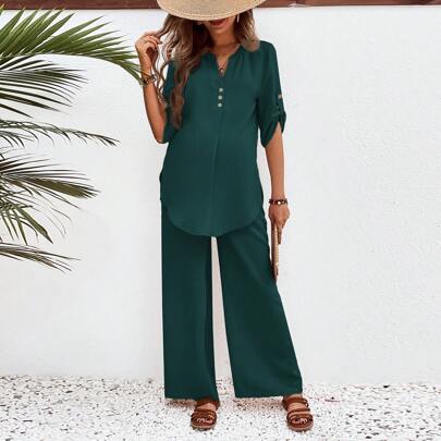 Set casual lasco in 2 pezzi da maternità