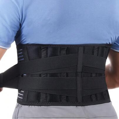 Fascia lombare di supporto per schiena per uomo e donna - Fascia lombare traspirante per supporto vita e lombari, bretella per la schiena inferiore