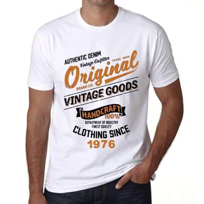 T-shirt da uomo Original Vintage Clothing Since 1976 – Original Vintage Clothing Since 1976 – 48 anni Graphic T-shirt idea regalo 48° compleanno vinta