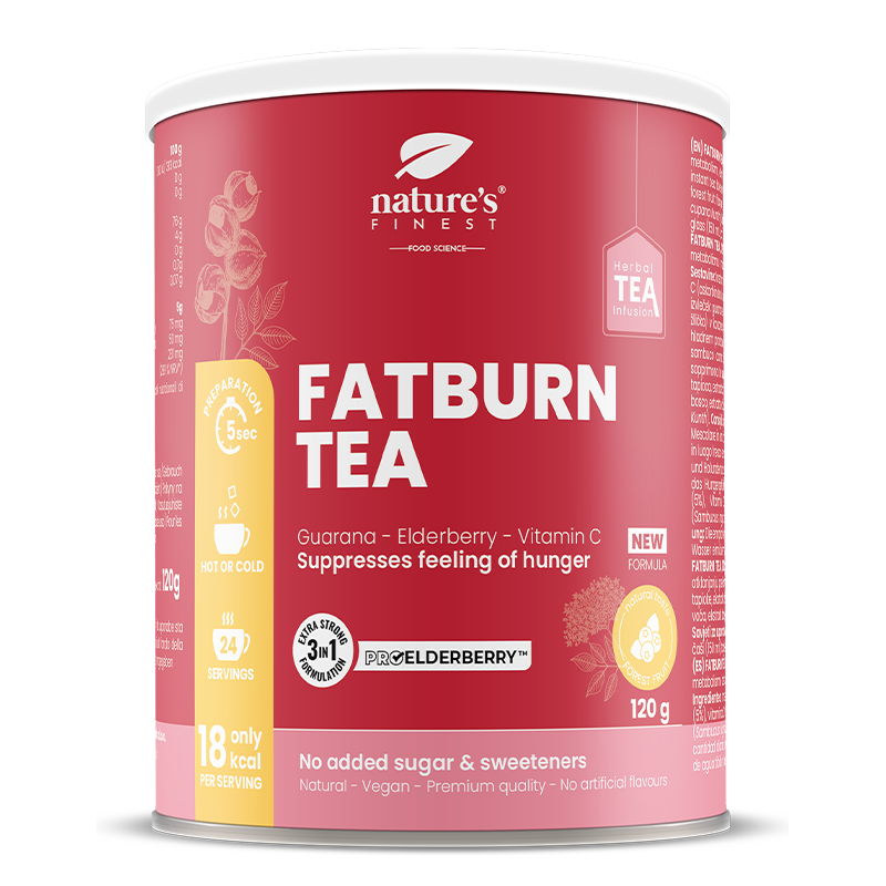 Fat Burn Slimming Tea | Tè Brucia Grassi | Tè Di Cardo Mariano | Tè Di Valeriana | Tè Dimagrante | Proelderberry™ | Biologico | Vegano