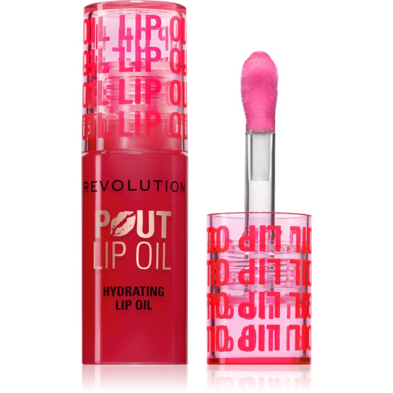 Makeup Revolution Pout Lip Olio Labbra Effetto Idratante Colore Cherry Red 3 Ml