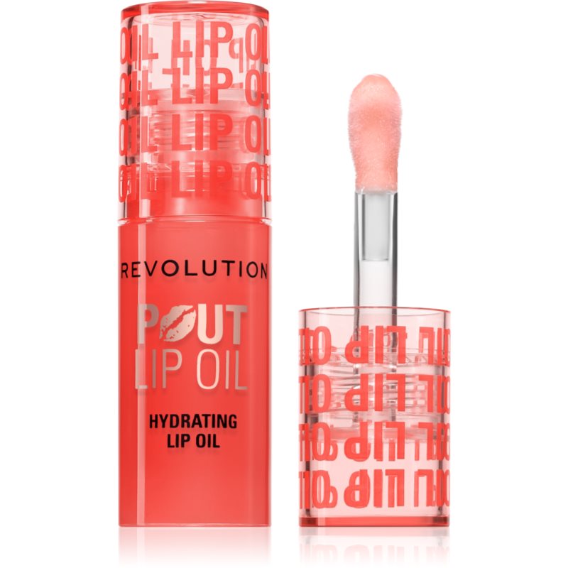 Makeup Revolution Pout Lip Olio Labbra Effetto Idratante Colore Peach 3 Ml