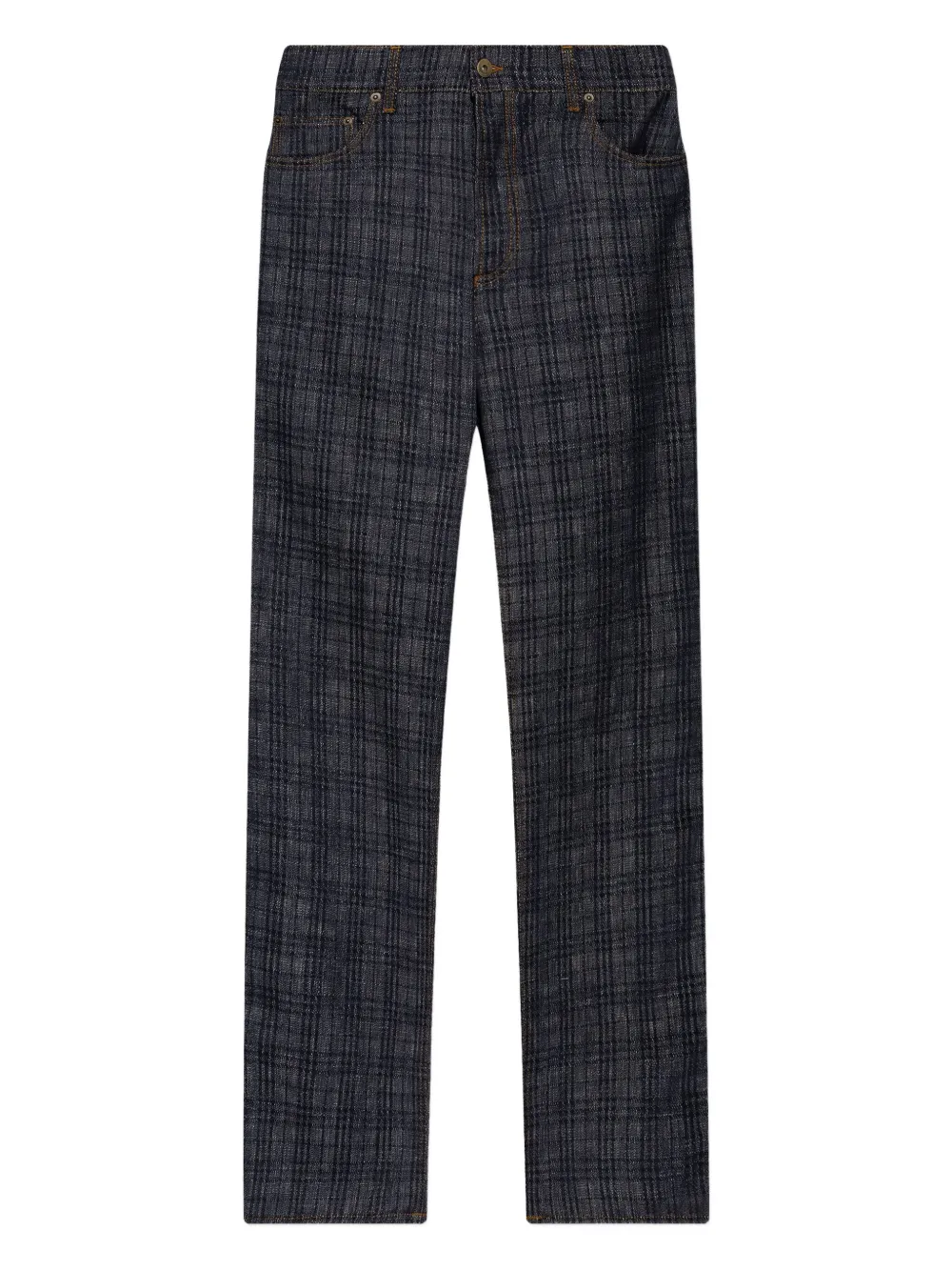 Burberry checked jeans - Blu
