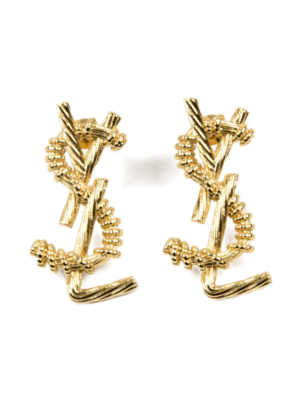 Saint Laurent Pre-Owned 2000s Cassandre earrings - Oro