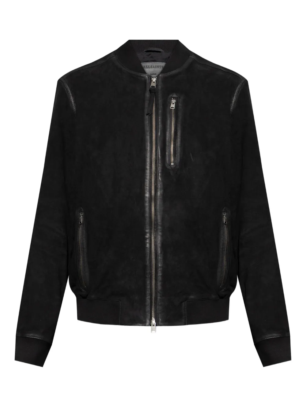 AllSaints suede bomber jacket - Nero