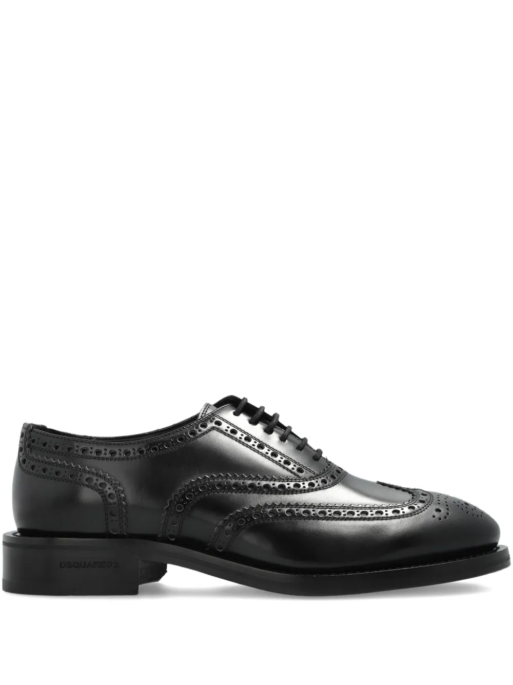 DSQUARED2 brogue-style leather Oxford shoes - Nero