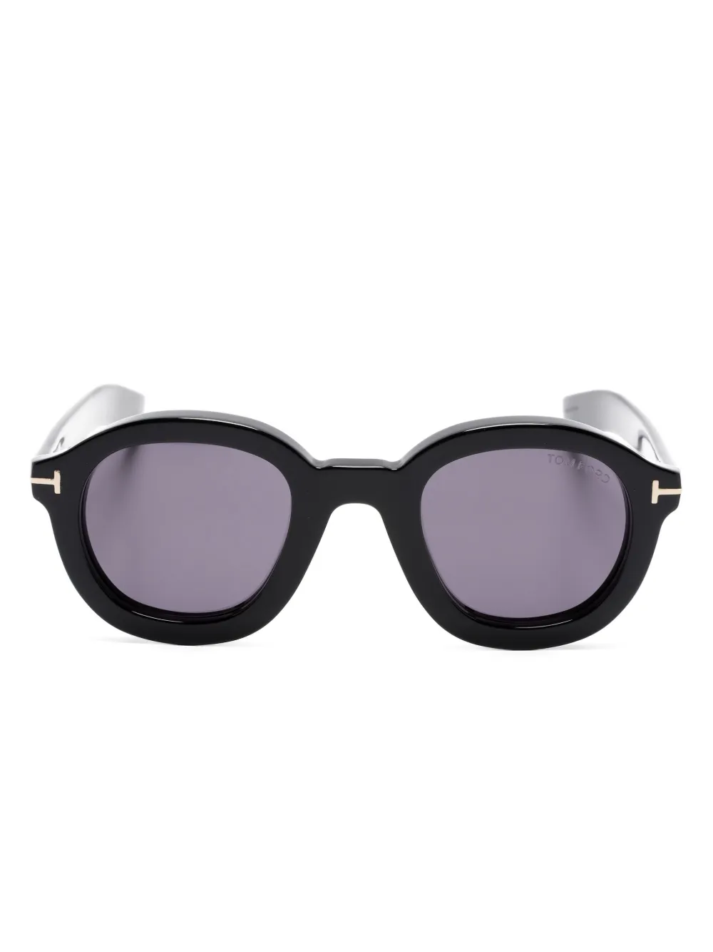 TOM FORD Eyewear Occhiali da sole tondi Raffa - Nero