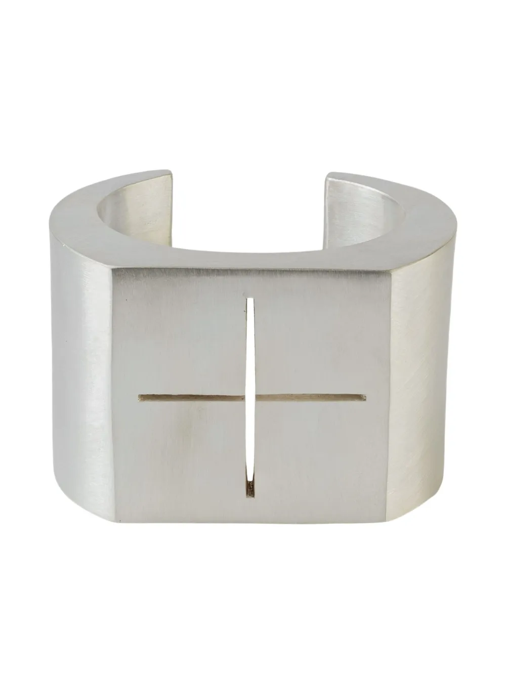 Parts of Four sterling-silver Crescent Plane cross-detail bracelet - Argento