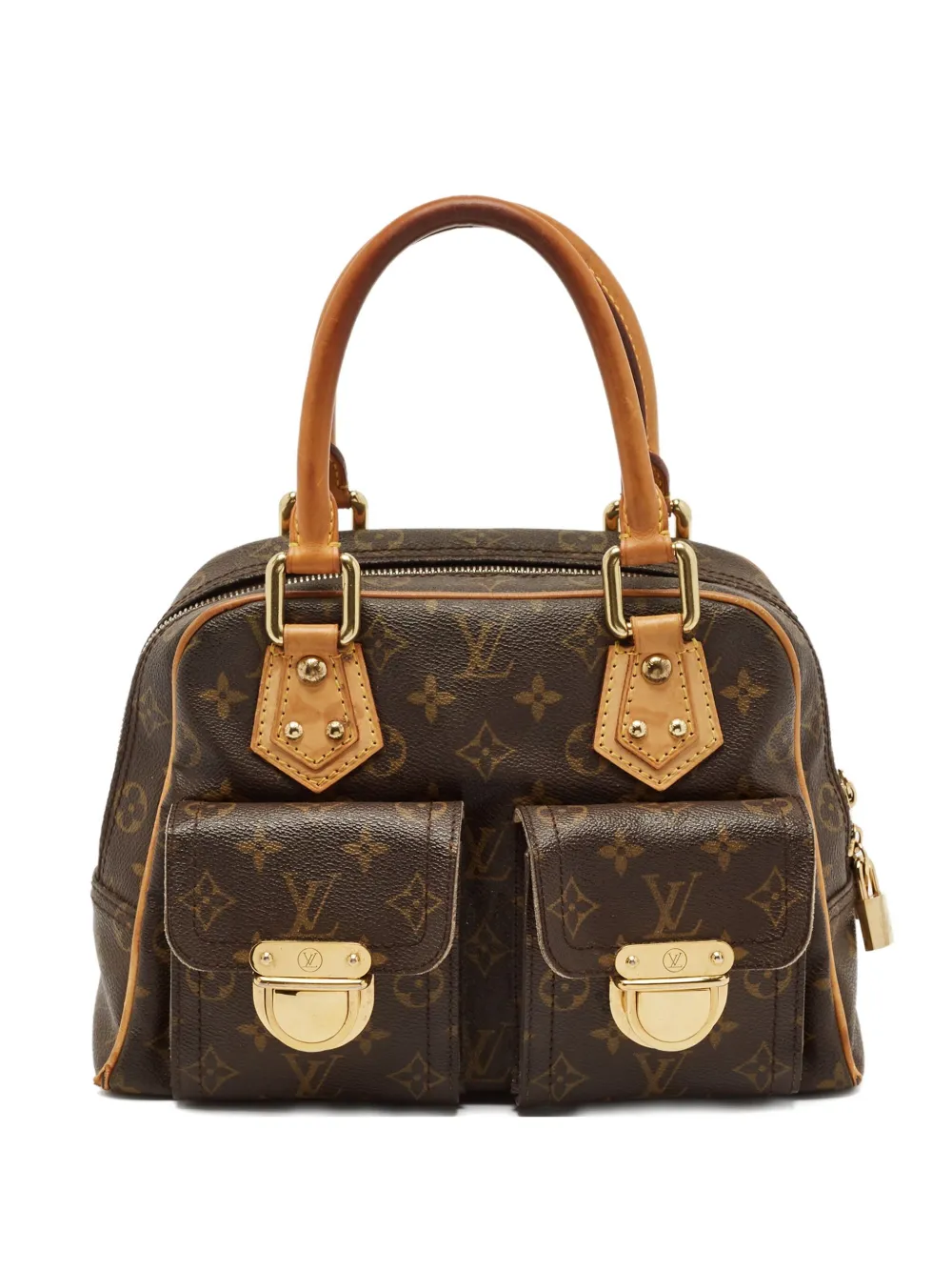 Louis Vuitton Pre-Owned 2000s Manhattan PM monogram leather tote bag - Marrone