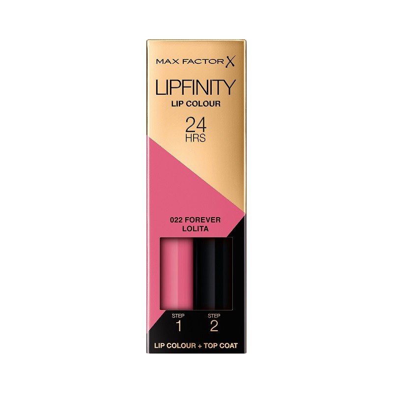 Max Factor Lipfinity Rossetto Bifasico, 022 2.3 ml Forever Lolita
