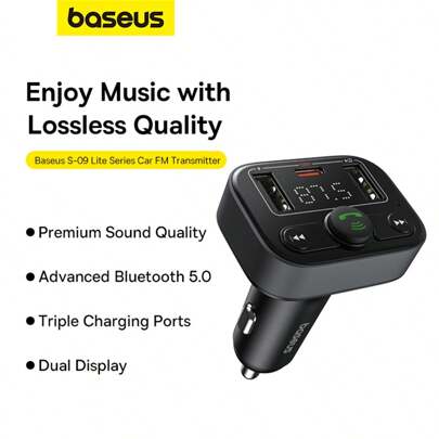 Caricabatteria Per Auto Trasmettitore Fm Vivavoce Wireless 5.3 Con Pd 18w Caricabatteria Per Auto Veloce Doppio Usb Modulatore Radio Per Auto Lettore